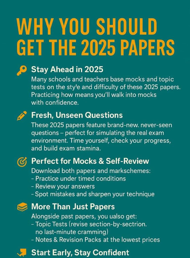 Why you should get the 2025 papers