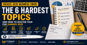 Edexcel GCSE Business Studies 1BS0 hardest topics revision guide