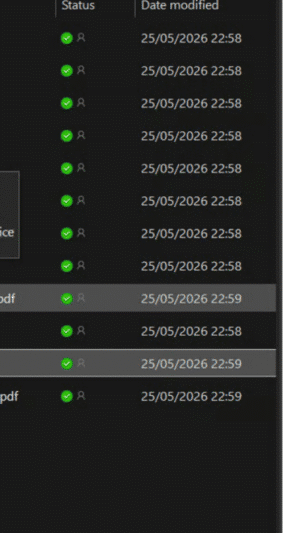 Screenshot of a file list with multiple PDFs named AS Further Pure Mathematics (June 2026) and a scanned Pearson Edexcel Level 3 GCE exam paper on the right.