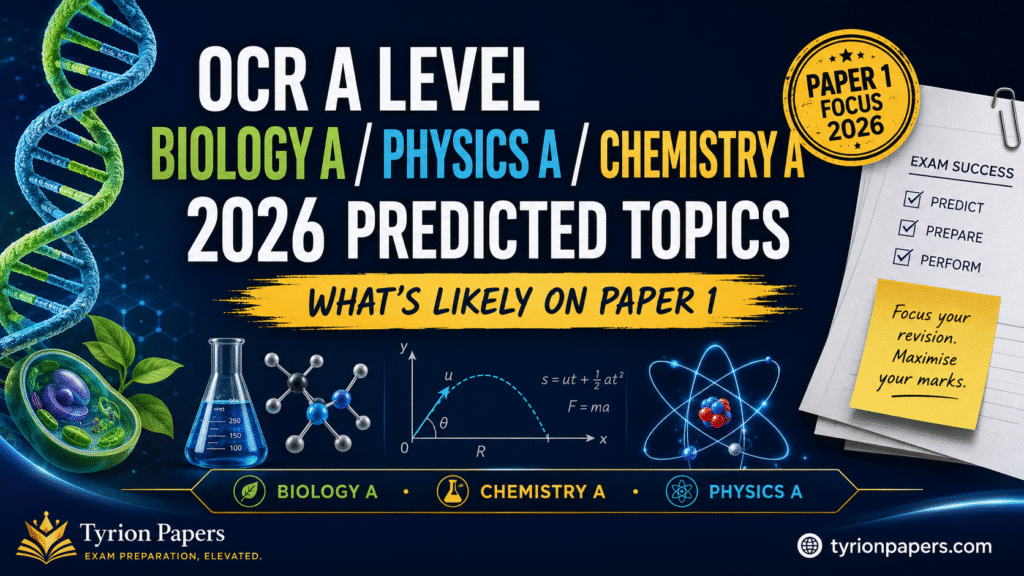 ocr sciences whats likely on paper 1